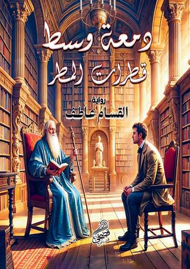 الغلاف الأمامي — دمعة وسط قطرات المطر