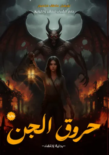 الغلاف الأمامي — حروق الجن: بداية إختفاء